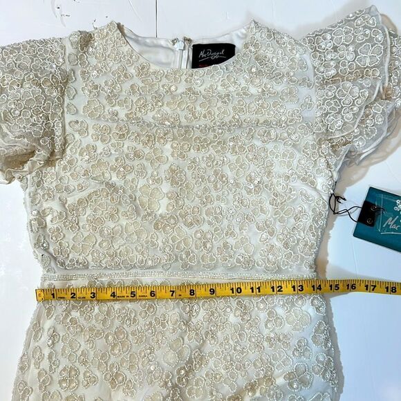 NEW Mac Duggal 10827 women’s embellished sheath knee length lined dress size 6 - Picture 14 of 14